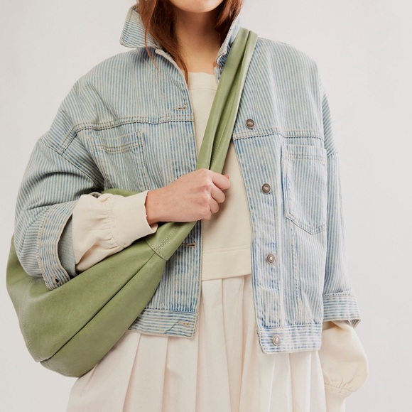 Free People Slouchy Carry All Spearmint - Picture 10 of 13